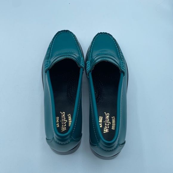 G.H. Bass & Co. | Shoes | Gh Bass Weejuns Whitney Candy  GH Bass Weejuns Whitney Candy Womens 6M Penny Loafer Shoes Emerald Green NWOB